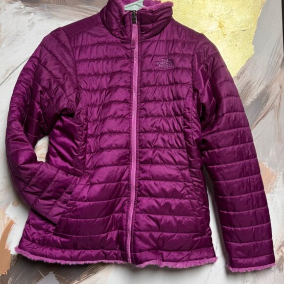 The North Face Reversible Mossbud Swirl Jacket Girls - Picture 1 of 10